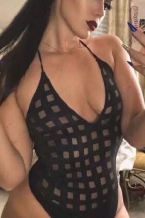 horny Milton Keynes escort in black lingerie