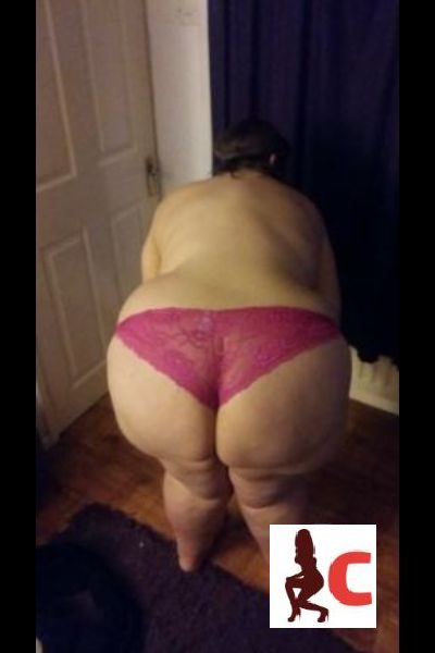 big ass Wrexham escort bent over in pink undies
