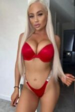 gorgeous Norwich escort in sexy red swimwear