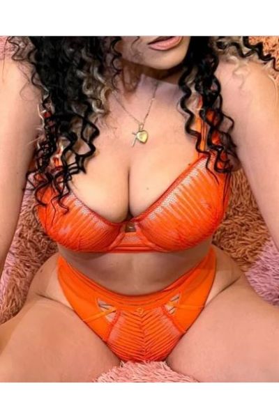 Independent Huddersfield escort in sexy orange underwear