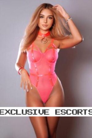 pink lingerie on beautiful Surrey escort