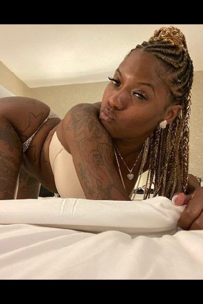 ebony Birmingham escort in the doggy position