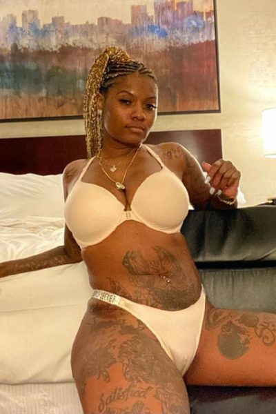 Tattooed ebony Birmingham escort