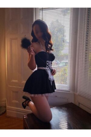 Natalia European Cardiff Escort in french maids outfit