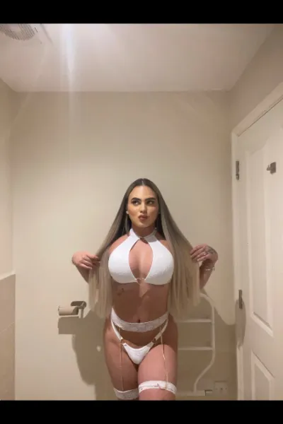 ts rafaella in white lingerie