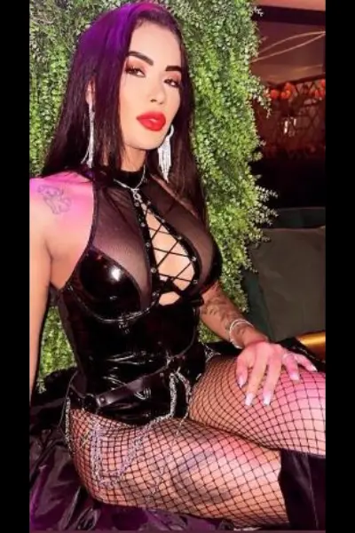 Zara B1 Escort in a tight pvc outfit