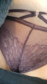 Closeup of escorts crotch