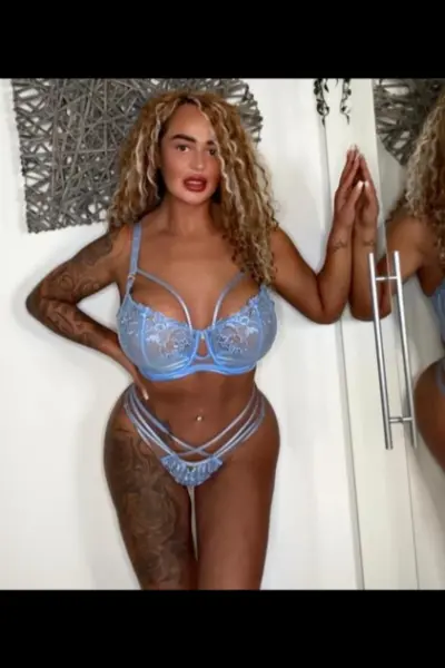 Super busty British Barbie