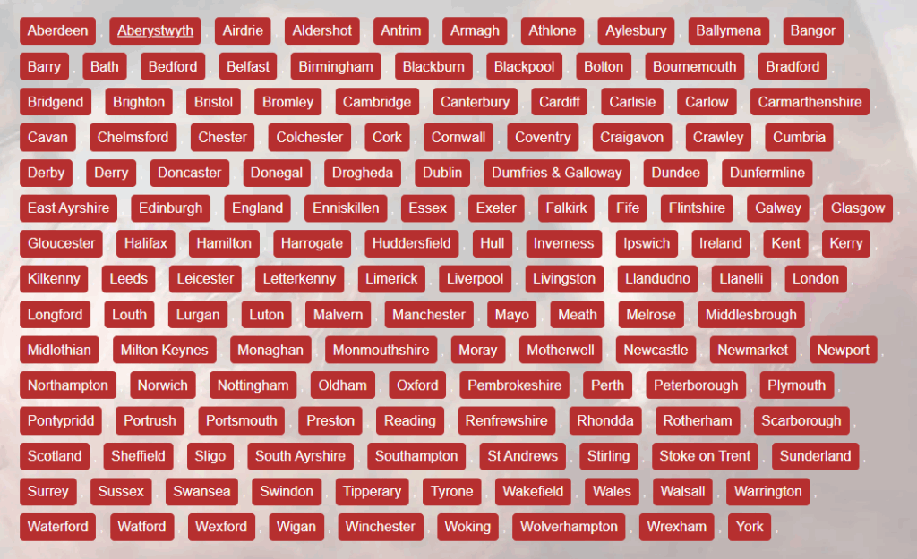 Cupid Escorts Locations