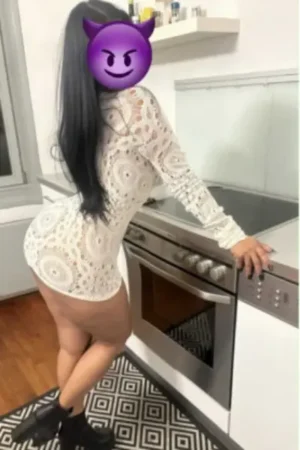 Birmingham escort in white dress