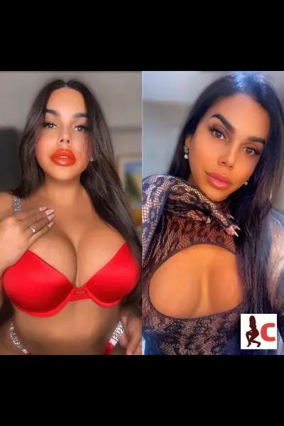 Bibi Dickens showing her cleavage