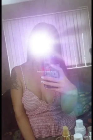 Brunette Newcastle escort taking a selfie