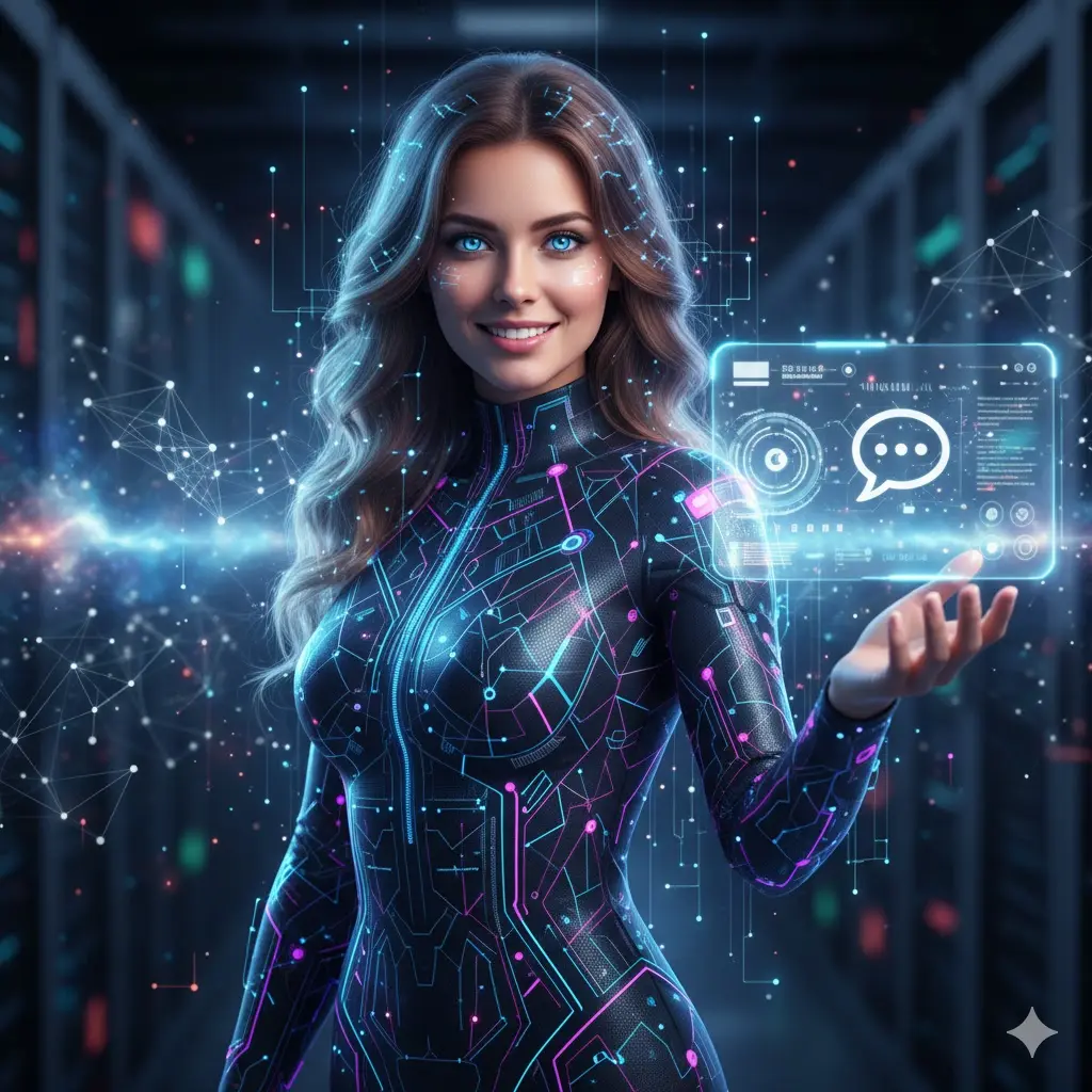 Sexy virtual chatbot