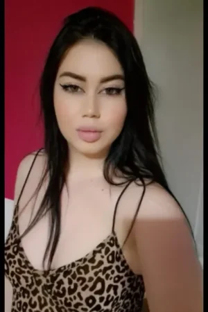Leicester Escort in a leopard print outfit