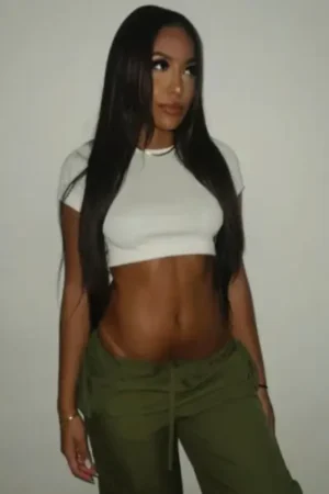 Long brown-haired Brazilian Escort